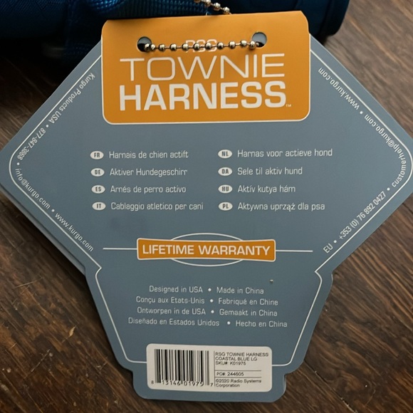 NWT Kurgo RSG Townie Harness Multiple Sizes BENEFITS ANIMAL RESCUE** - Picture 5 of 14